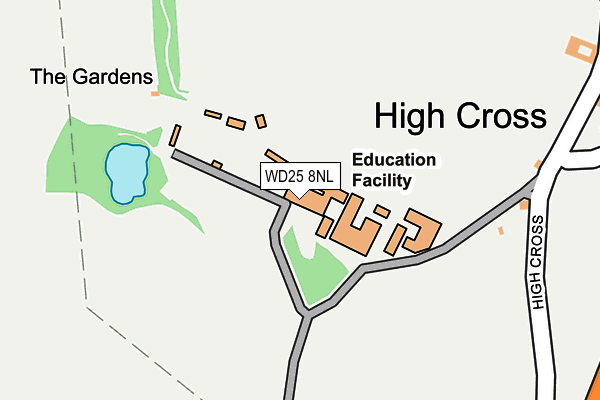WD25 8NL map - OS OpenMap – Local (Ordnance Survey) WD25 8NL map - OS OpenMap – Local (Ordnance Survey)