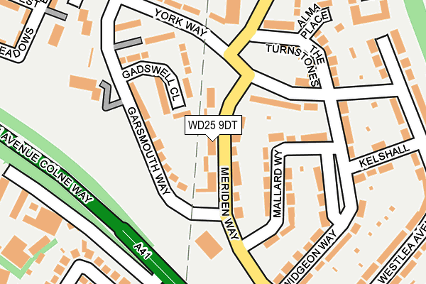 WD25 9DT map - OS OpenMap – Local (Ordnance Survey) WD25 9DT map - OS OpenMap – Local (Ordnance Survey)