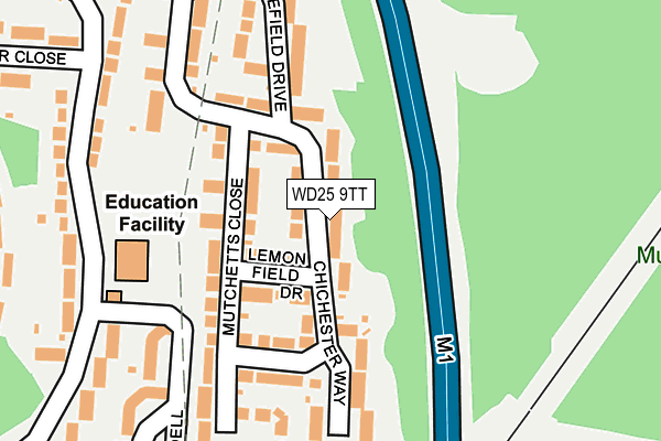 WD25 9TT map - OS OpenMap – Local (Ordnance Survey) WD25 9TT map - OS OpenMap – Local (Ordnance Survey)