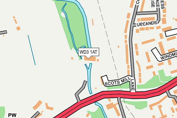 WD3 1AT map - OS OpenMap – Local (Ordnance Survey) WD3 1AT map - OS OpenMap – Local (Ordnance Survey)