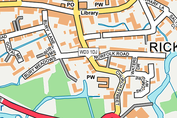 WD3 1DJ map - OS OpenMap – Local (Ordnance Survey) WD3 1DJ map - OS OpenMap – Local (Ordnance Survey)