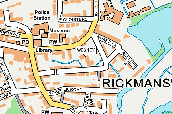 WD3 1EY map - OS OpenMap – Local (Ordnance Survey) WD3 1EY map - OS OpenMap – Local (Ordnance Survey)