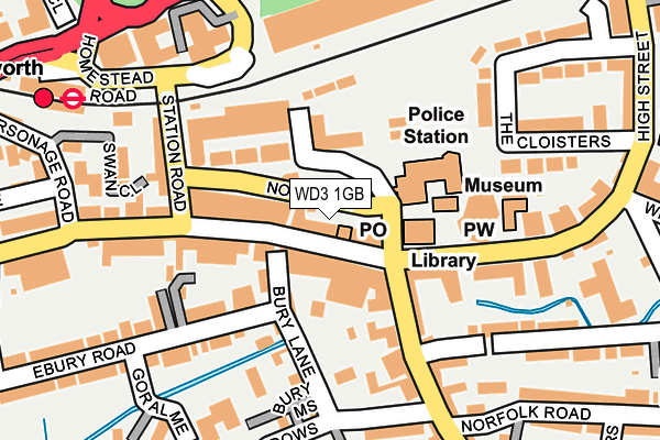 WD3 1GB map - OS OpenMap – Local (Ordnance Survey) WD3 1GB map - OS OpenMap – Local (Ordnance Survey)