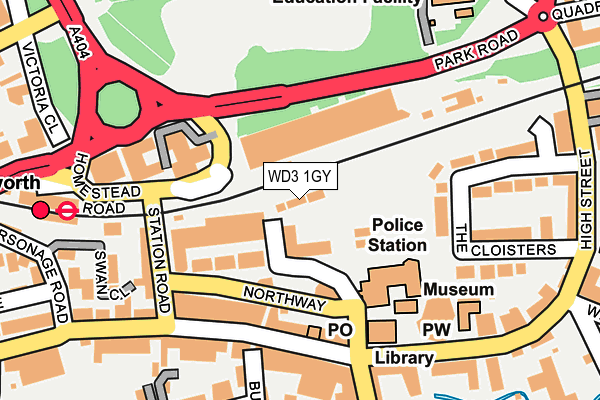 WD3 1GY map - OS OpenMap – Local (Ordnance Survey) WD3 1GY map - OS OpenMap – Local (Ordnance Survey)