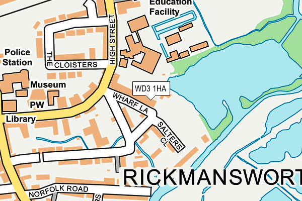 WD3 1HA map - OS OpenMap – Local (Ordnance Survey) WD3 1HA map - OS OpenMap – Local (Ordnance Survey)