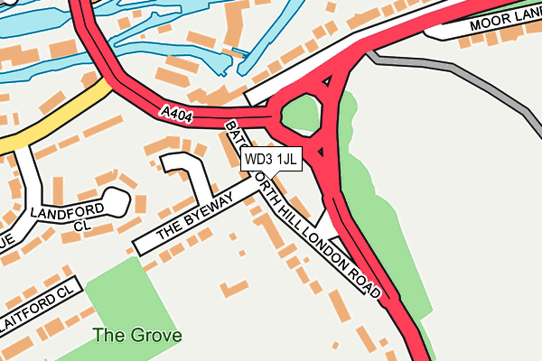 WD3 1JL map - OS OpenMap – Local (Ordnance Survey) WD3 1JL map - OS OpenMap – Local (Ordnance Survey)
