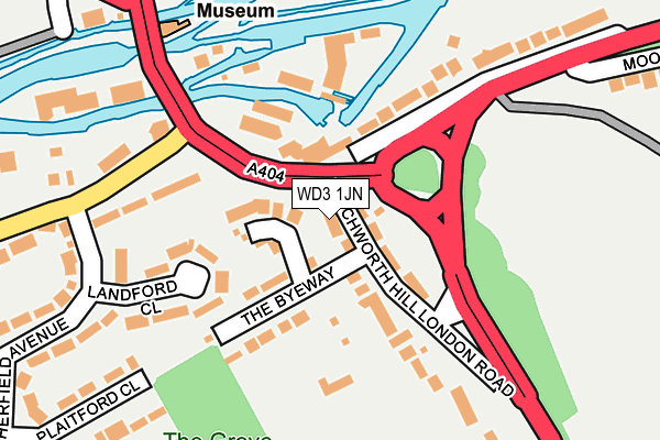WD3 1JN map - OS OpenMap – Local (Ordnance Survey) WD3 1JN map - OS OpenMap – Local (Ordnance Survey)