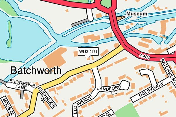 WD3 1LU map - OS OpenMap – Local (Ordnance Survey) WD3 1LU map - OS OpenMap – Local (Ordnance Survey)