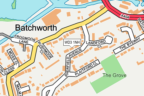 WD3 1NH map - OS OpenMap – Local (Ordnance Survey) WD3 1NH map - OS OpenMap – Local (Ordnance Survey)