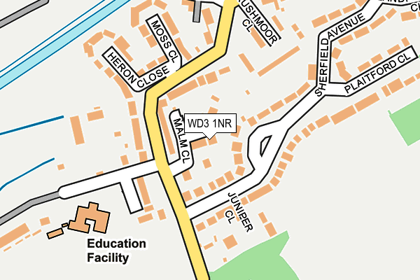 WD3 1NR map - OS OpenMap – Local (Ordnance Survey) WD3 1NR map - OS OpenMap – Local (Ordnance Survey)