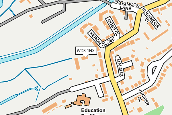 WD3 1NX map - OS OpenMap – Local (Ordnance Survey) WD3 1NX map - OS OpenMap – Local (Ordnance Survey)