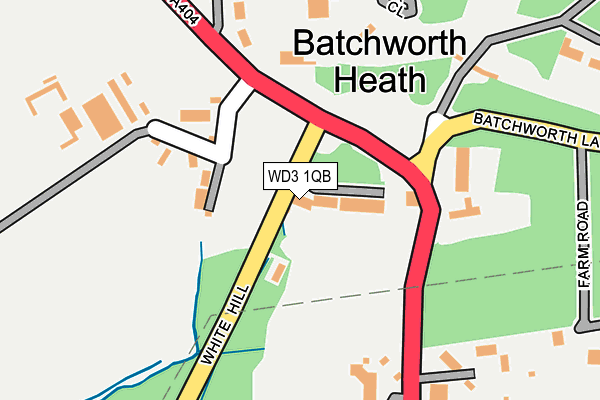 WD3 1QB map - OS OpenMap – Local (Ordnance Survey) WD3 1QB map - OS OpenMap – Local (Ordnance Survey)