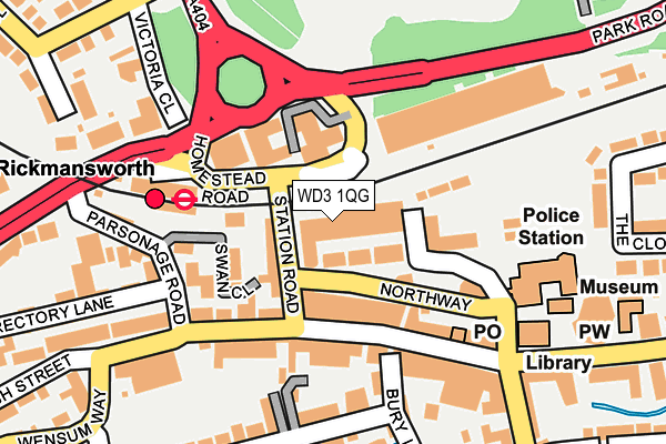 WD3 1QG map - OS OpenMap – Local (Ordnance Survey) WD3 1QG map - OS OpenMap – Local (Ordnance Survey)