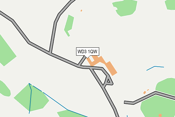 WD3 1QW map - OS OpenMap – Local (Ordnance Survey) WD3 1QW map - OS OpenMap – Local (Ordnance Survey)