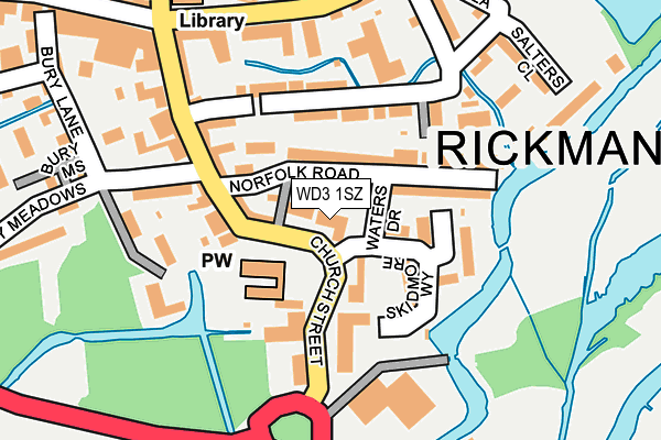 WD3 1SZ map - OS OpenMap – Local (Ordnance Survey) WD3 1SZ map - OS OpenMap – Local (Ordnance Survey)