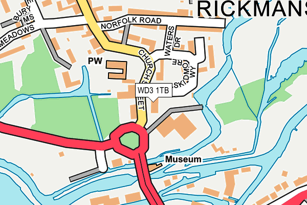 WD3 1TB map - OS OpenMap – Local (Ordnance Survey) WD3 1TB map - OS OpenMap – Local (Ordnance Survey)