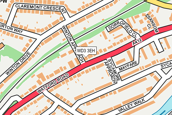 WD3 3EH map - OS OpenMap – Local (Ordnance Survey) WD3 3EH map - OS OpenMap – Local (Ordnance Survey)