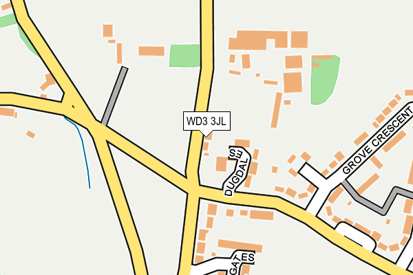 WD3 3JL map - OS OpenMap – Local (Ordnance Survey) WD3 3JL map - OS OpenMap – Local (Ordnance Survey)