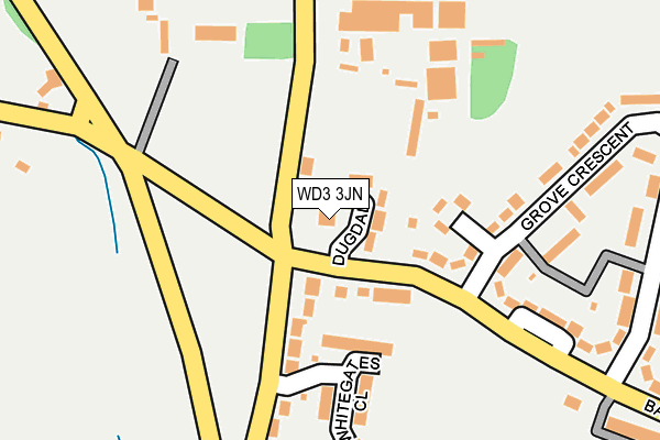 WD3 3JN map - OS OpenMap – Local (Ordnance Survey) WD3 3JN map - OS OpenMap – Local (Ordnance Survey)