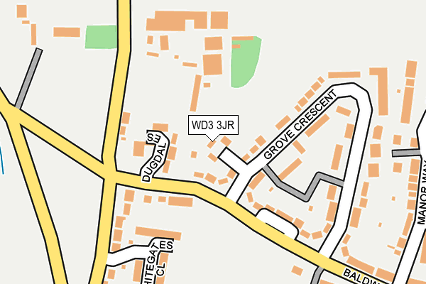 WD3 3JR map - OS OpenMap – Local (Ordnance Survey) WD3 3JR map - OS OpenMap – Local (Ordnance Survey)
