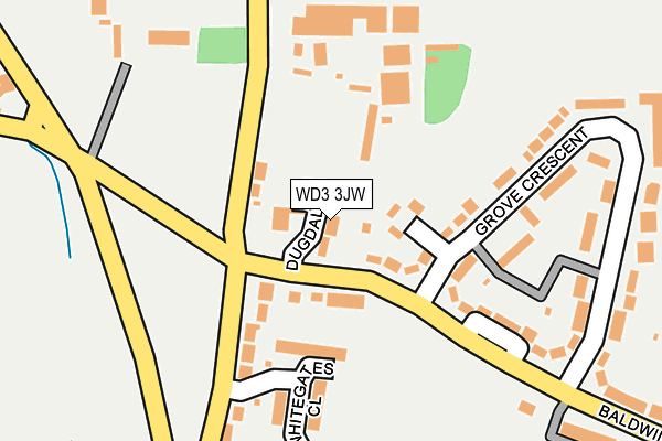 WD3 3JW map - OS OpenMap – Local (Ordnance Survey) WD3 3JW map - OS OpenMap – Local (Ordnance Survey)