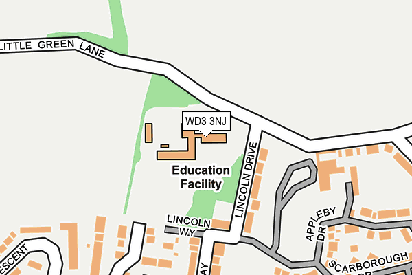 WD3 3NJ map - OS OpenMap – Local (Ordnance Survey) WD3 3NJ map - OS OpenMap – Local (Ordnance Survey)