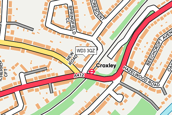 WD3 3QZ map - OS OpenMap – Local (Ordnance Survey) WD3 3QZ map - OS OpenMap – Local (Ordnance Survey)