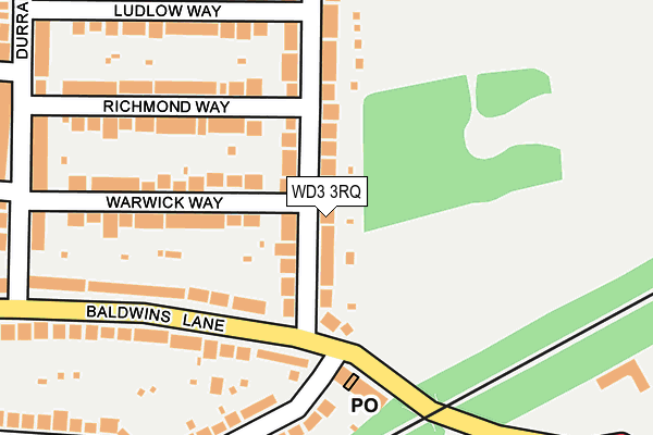 WD3 3RQ map - OS OpenMap – Local (Ordnance Survey) WD3 3RQ map - OS OpenMap – Local (Ordnance Survey)