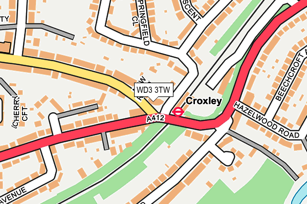 WD3 3TW map - OS OpenMap – Local (Ordnance Survey) WD3 3TW map - OS OpenMap – Local (Ordnance Survey)