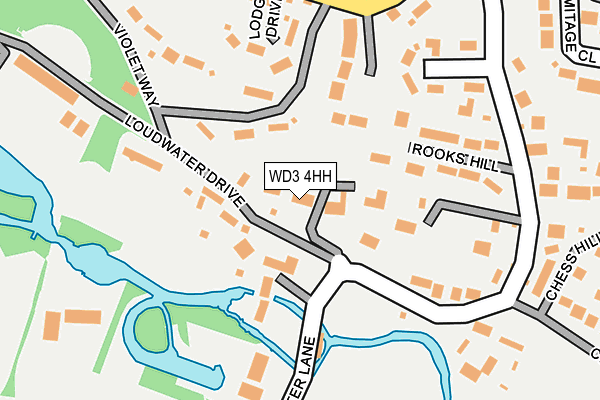 WD3 4HH map - OS OpenMap – Local (Ordnance Survey) WD3 4HH map - OS OpenMap – Local (Ordnance Survey)