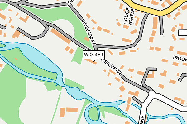 WD3 4HJ map - OS OpenMap – Local (Ordnance Survey) WD3 4HJ map - OS OpenMap – Local (Ordnance Survey)
