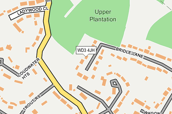 WD3 4JH map - OS OpenMap – Local (Ordnance Survey) WD3 4JH map - OS OpenMap – Local (Ordnance Survey)