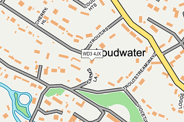 WD3 4JX map - OS OpenMap – Local (Ordnance Survey) WD3 4JX map - OS OpenMap – Local (Ordnance Survey)