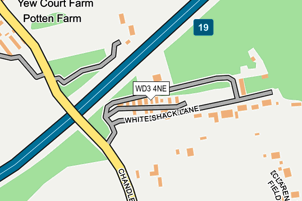 WD3 4NE map - OS OpenMap – Local (Ordnance Survey) WD3 4NE map - OS OpenMap – Local (Ordnance Survey)