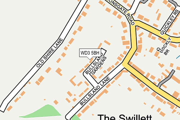 WD3 5BH map - OS OpenMap – Local (Ordnance Survey)