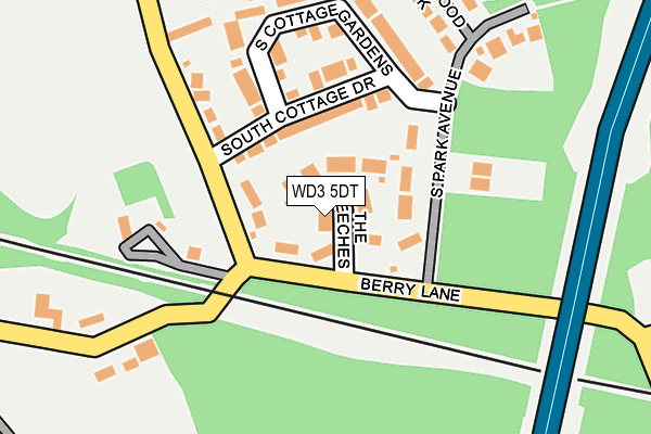 WD3 5DT map - OS OpenMap – Local (Ordnance Survey) WD3 5DT map - OS OpenMap – Local (Ordnance Survey)