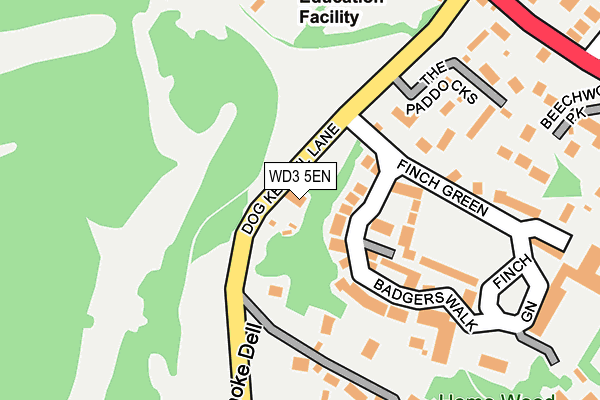 WD3 5EN map - OS OpenMap – Local (Ordnance Survey) WD3 5EN map - OS OpenMap – Local (Ordnance Survey)