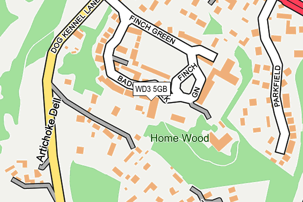 WD3 5GB map - OS OpenMap – Local (Ordnance Survey) WD3 5GB map - OS OpenMap – Local (Ordnance Survey)