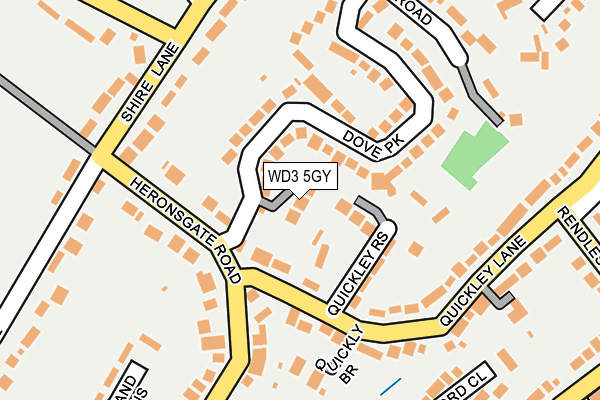 WD3 5GY map - OS OpenMap – Local (Ordnance Survey) WD3 5GY map - OS OpenMap – Local (Ordnance Survey)