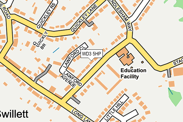 WD3 5HP map - OS OpenMap – Local (Ordnance Survey)