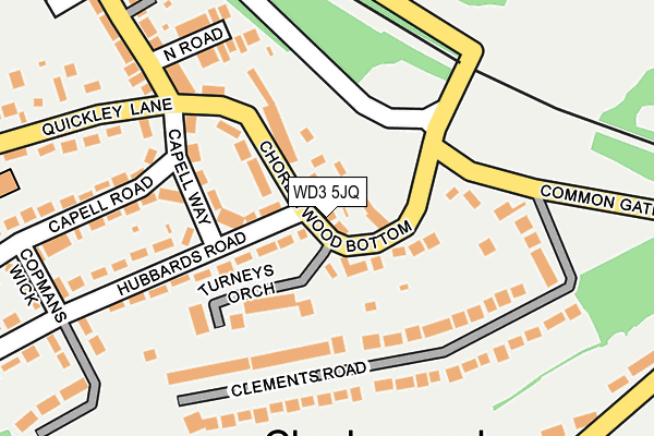 WD3 5JQ map - OS OpenMap – Local (Ordnance Survey) WD3 5JQ map - OS OpenMap – Local (Ordnance Survey)