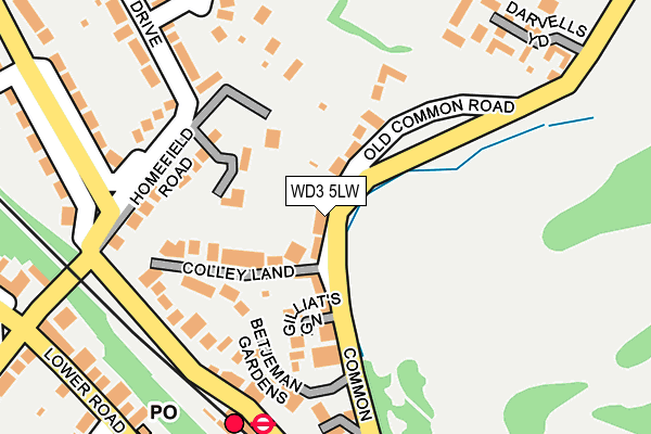 WD3 5LW map - OS OpenMap – Local (Ordnance Survey) WD3 5LW map - OS OpenMap – Local (Ordnance Survey)