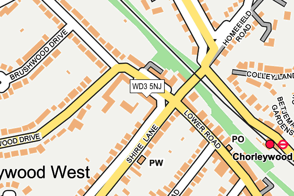 WD3 5NJ map - OS OpenMap – Local (Ordnance Survey) WD3 5NJ map - OS OpenMap – Local (Ordnance Survey)