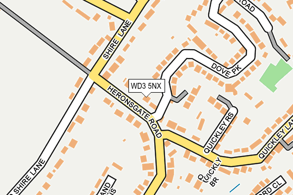 WD3 5NX map - OS OpenMap – Local (Ordnance Survey) WD3 5NX map - OS OpenMap – Local (Ordnance Survey)