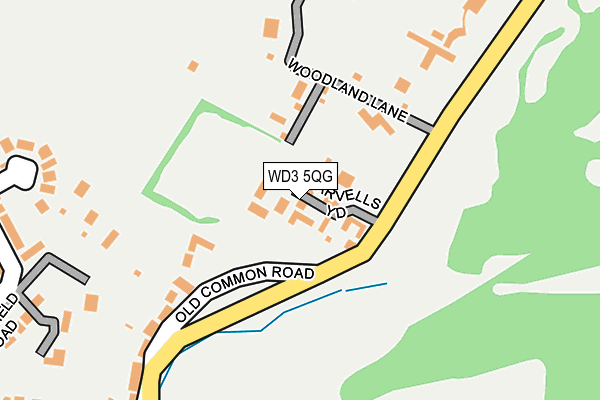 WD3 5QG map - OS OpenMap – Local (Ordnance Survey)