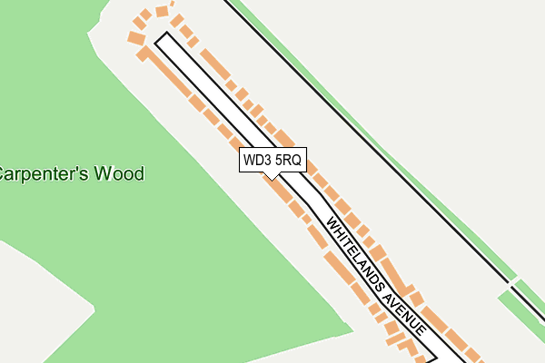 WD3 5RQ map - OS OpenMap – Local (Ordnance Survey) WD3 5RQ map - OS OpenMap – Local (Ordnance Survey)