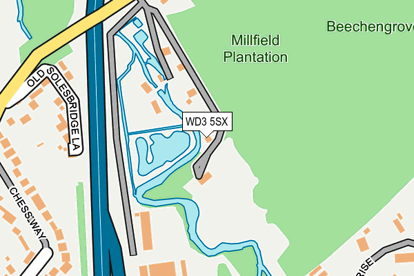 WD3 5SX map - OS OpenMap – Local (Ordnance Survey) WD3 5SX map - OS OpenMap – Local (Ordnance Survey)