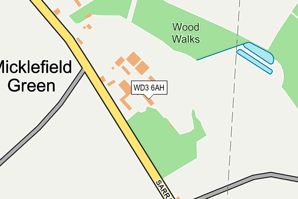 WD3 6AH map - OS OpenMap – Local (Ordnance Survey) WD3 6AH map - OS OpenMap – Local (Ordnance Survey)