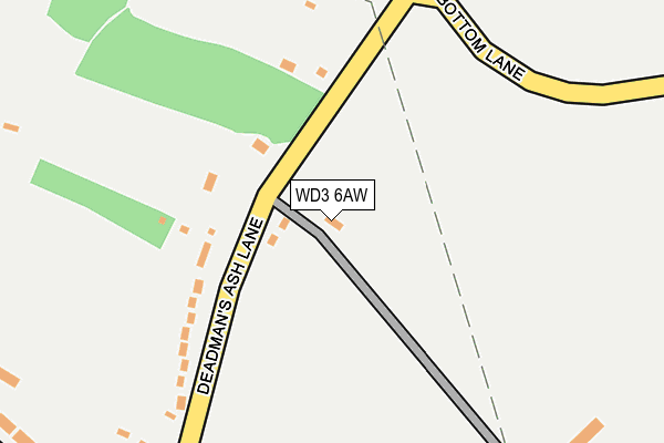 WD3 6AW map - OS OpenMap – Local (Ordnance Survey) WD3 6AW map - OS OpenMap – Local (Ordnance Survey)