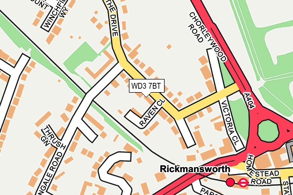 WD3 7BT map - OS OpenMap – Local (Ordnance Survey) WD3 7BT map - OS OpenMap – Local (Ordnance Survey)